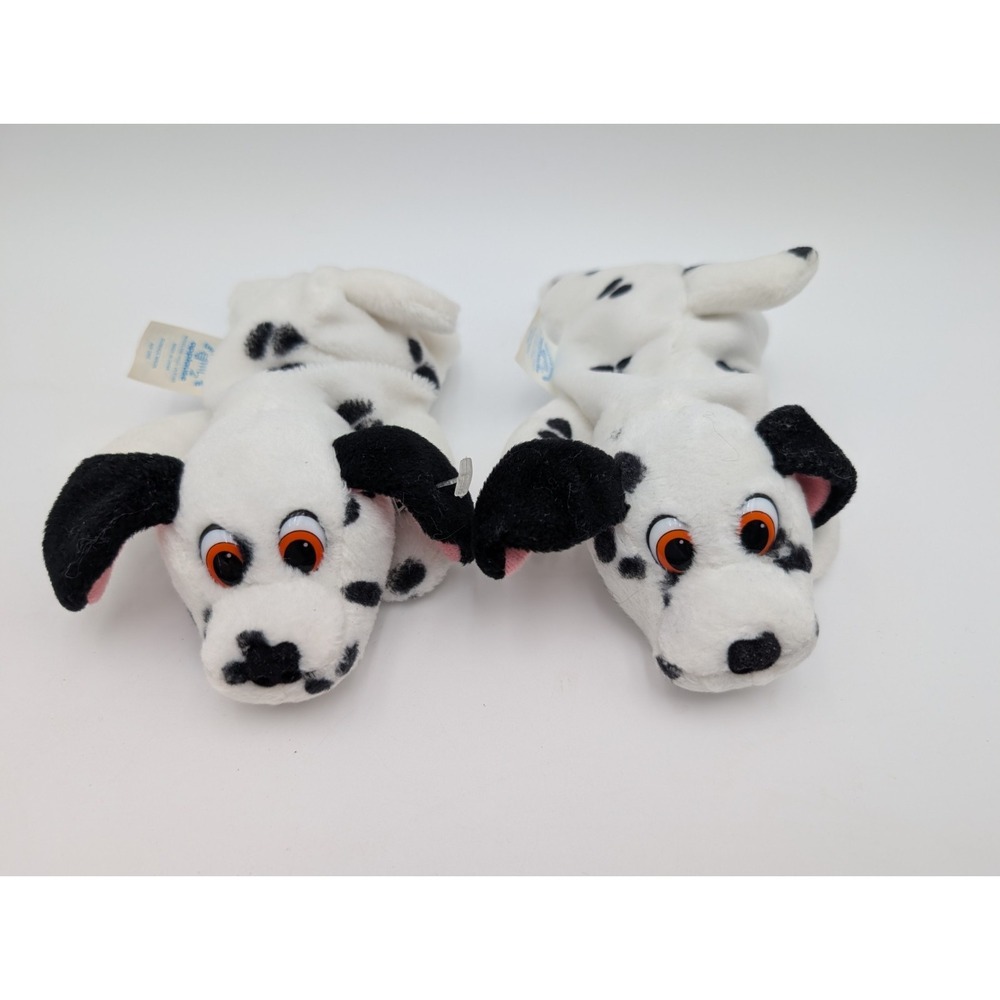 Applause 101 Dalmatians Dog Plush Lot of 2 7 Inch Disney Mini Bean